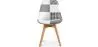Sedia da pranzo - Rivestimento patchwork bianco e nero - Nuova edizione - Sam image 7