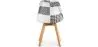 Sedia da pranzo - Rivestimento patchwork bianco e nero - Nuova edizione - Sam image 7