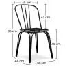 Sedia da pranzo - Design industriale - Legno e metallo - Lillor image 7