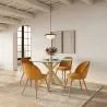 Sedia da pranzo - imbottita in velluto - Stile scandinavo - Evelyne image 7