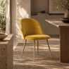 Sedia da pranzo - imbottita in velluto - Stile scandinavo - Evelyne image 7