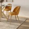 Sedia da pranzo - imbottita in velluto - Stile scandinavo - Evelyne image 7