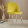 Sedia da pranzo - imbottita in velluto - Stile scandinavo - Evelyne image 7