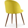 Sedia da pranzo - Rivestita in velluto - Design scandinavo - Evelyne image 7
