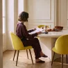 Sedia da pranzo - Rivestita in velluto - Design scandinavo - Evelyne image 7