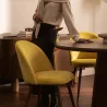 Sedia da pranzo - Rivestita in velluto - Design scandinavo - Evelyne image 7
