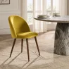 Sedia da pranzo - Rivestita in velluto - Design scandinavo - Evelyne image 7