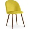 Sedia da pranzo - Rivestita in velluto - Design scandinavo - Evelyne image 7