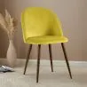 Sedia da pranzo - Rivestita in velluto - Design scandinavo - Evelyne image 7