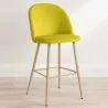 Sgabello imbottito in velluto - Design scandinavo - Evelyne image 7