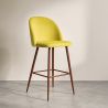Sgabello imbottito in velluto - Design scandinavo - Evelyne image 7
