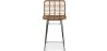 Sgabello da bar in vimini - Boho Bali Design -65cm - Catori image 7