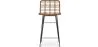 Sgabello da bar in vimini - Boho Bali Design -65cm - Catori image 7