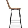 Sgabello da bar in vimini - Boho Bali Design -65cm - Catori image 7