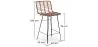 Sgabello da bar in vimini con schienale - Design Boho Bali - 75 cm - Catori image 7