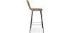 Sgabello da bar in vimini con schienale - Design Boho Bali - 75 cm - Catori image 7