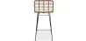 Sgabello da bar in vimini con schienale - Design Boho Bali - 75 cm - Catori image 7