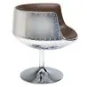Sedia da salotto - Sedia di design - Similpelle e metallo - Cognac image 7