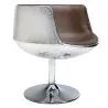 Sedia da salotto - Sedia di design - Similpelle e metallo - Cognac image 7