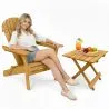 Sedia e tavolo da giardino per esterni - Legno - Alana image 7
