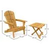 Sedia e tavolo da giardino per esterni - Legno - Alana image 7