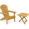 Sedia e tavolo da giardino per esterni - Legno - Alana image 7