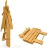 Sedia e tavolo da giardino per esterni - Legno - Alana image 7