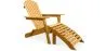 Sedia a sdraio con poggiapiedi - Sedia da giardino in legno - Alana image 7