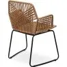 Sedia da pranzo in rattan - Sedia da giardino Boho Bali Design - Tale image 7
