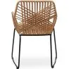 Sedia da pranzo in rattan - Sedia da giardino Boho Bali Design - Tale image 7