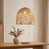 Lampada da soffitto in rattan - Lampada a sospensione in stile Boho Bali - Bu image 7