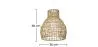 Lampada a soffitto in rattan - Lampada a sospensione in stile Boho Bali - Lan image 7