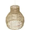 Lampada a soffitto in rattan - Lampada a sospensione in stile Boho Bali - Lan image 7