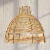 Lampada a soffitto in rattan - Lampada a sospensione in stile Boho Bali - Can image 7
