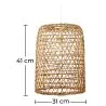 Lampada a soffitto in rattan - Lampada a sospensione stile Boho Bali - Lian image 7