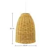 Lampada a Sospensione in Rattan - stile Boho Bali - Lie image 7