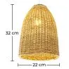 Lampada a Sospensione in Rattan - stile Boho Bali - Lie image 7