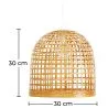 Lampada a soffitto in bambù - Lampada a sospensione stile Boho Bali - Thi image 7