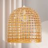 Lampada a soffitto in bambù - Lampada a sospensione stile Boho Bali - Thi image 7