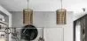 Lampada da soffitto in rattan - Lampada a sospensione di stile Boho Bali - An image 7