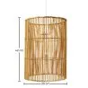 Lampada da soffitto in rattan - Lampada a sospensione di stile Boho Bali - An image 7