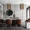 Lampada da soffitto in rattan - Lampada a sospensione di stile Boho Bali - An image 7