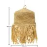 Lampada a soffitto in rafia - Lampada a sospensione stile Boho Bali - Lanui image 7