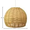 Lampada a soffitto in rattan - Lampada a sospensione in stile Boho Bali - Paon image 7