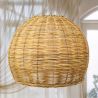 Lampada a soffitto in rattan - Lampada a sospensione in stile Boho Bali - Paon image 7