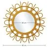 Specchio da Parete - Rotondo Boho Bali (60 cm) - Miu image 7