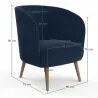 Poltrona di Design - Rivestita in velluto - Krenda image 7