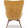Poltrona con poggiapiedi - Rivestita in velluto - Stile Scandinavo - Huda image 7
