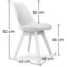 Set Scrivania in Legno - Stile Scandinavo - Beckett + Sedia da Pranzo - Stile Scandinavo - Denisse image 7