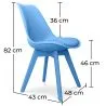 Set Scrivania in Legno - Stile Scandinavo - Torkel + Sedia da Pranzo - Stile Scandinavo - Denisse image 7